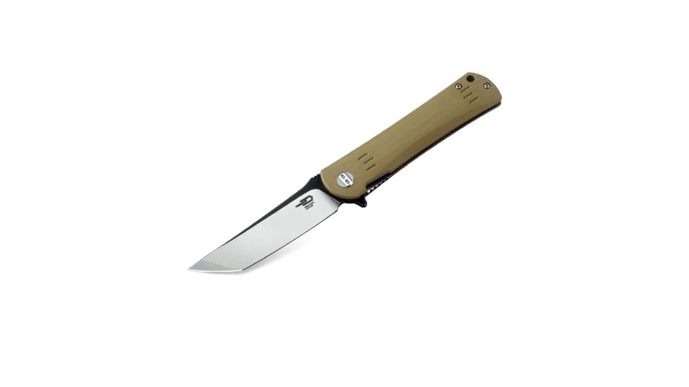 Bestech Knives Kendo BG06C 3.75 in Plain Edge Folding Blade, Beige G10 Handle 4015850
