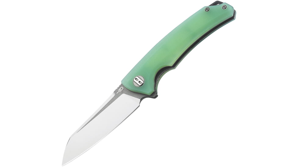 Bestech Knives TEXEL Linerlock Jade Folding Knife, 3.25 D2 tool steel blade, Jade G10 handle, BG21B-2