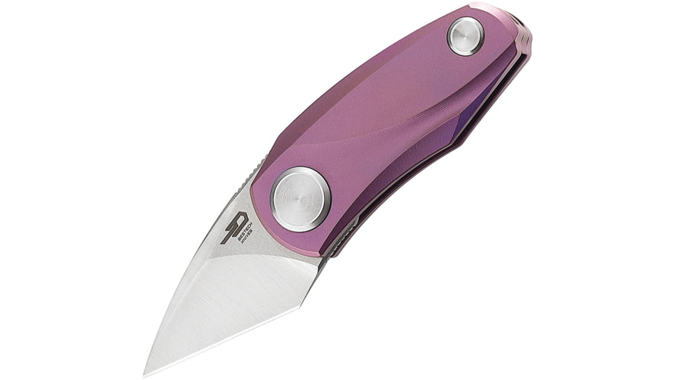 Bestech Knives Tulip Ball Lock Folding Knife, Purple titanium handle, BT1912C
