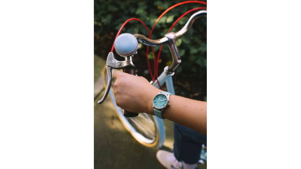 Bia Suffragette Watches, Aqua Dial, Aqua Strap, Steel, One Size, B1010