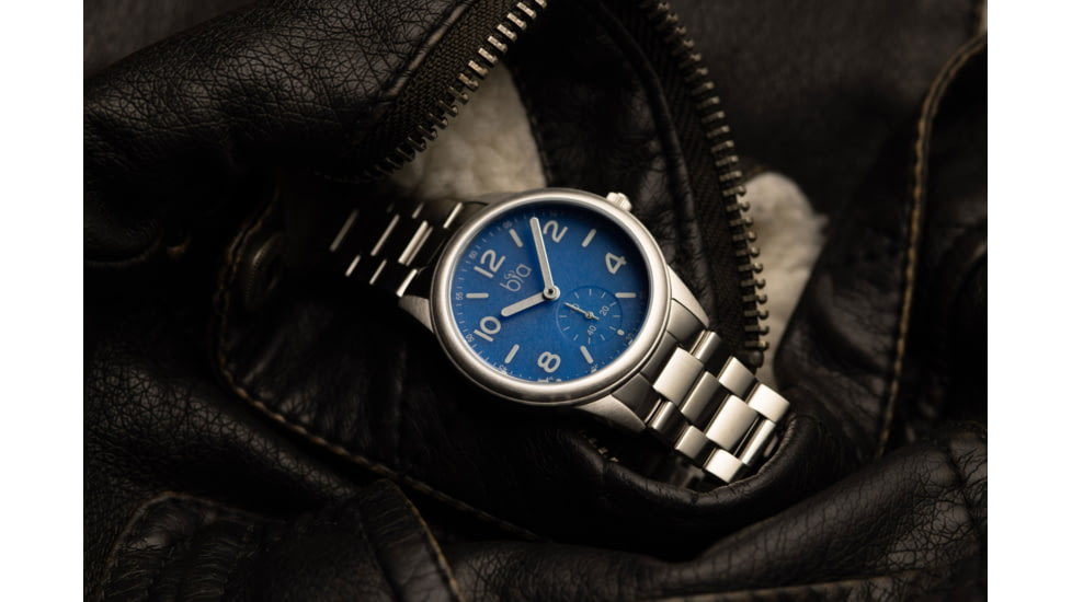 Bia Suffragette Watches, Blue Dial, Steel Lonk Bracelet, Steel, One Size, B1003