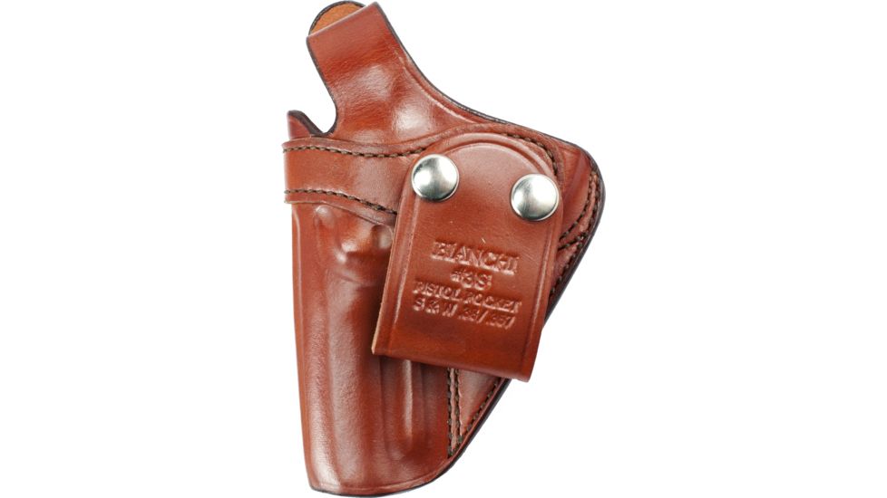 Bianchi 3S Pistol Pocket - Plain Tan, Left Hand 13770