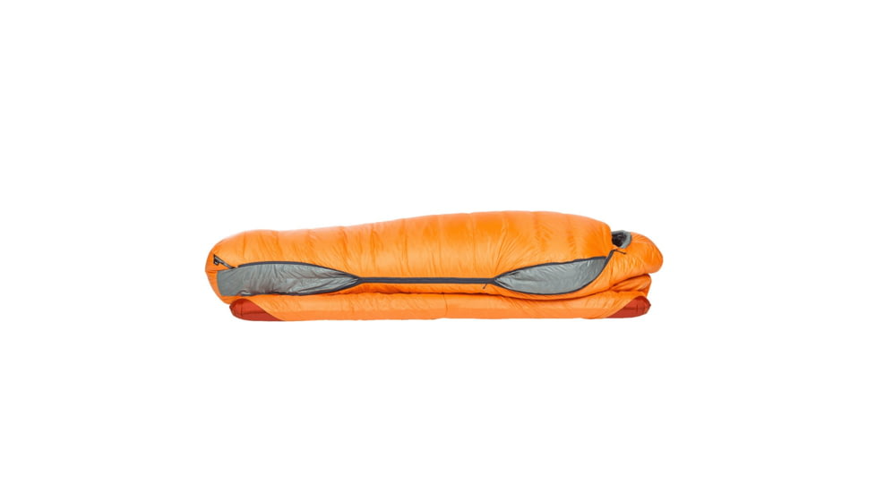 Big Agnes Torchlight EXP 0 Sleeping Bag, Tangelo/Chinois Green, Small, BTEXPSL025