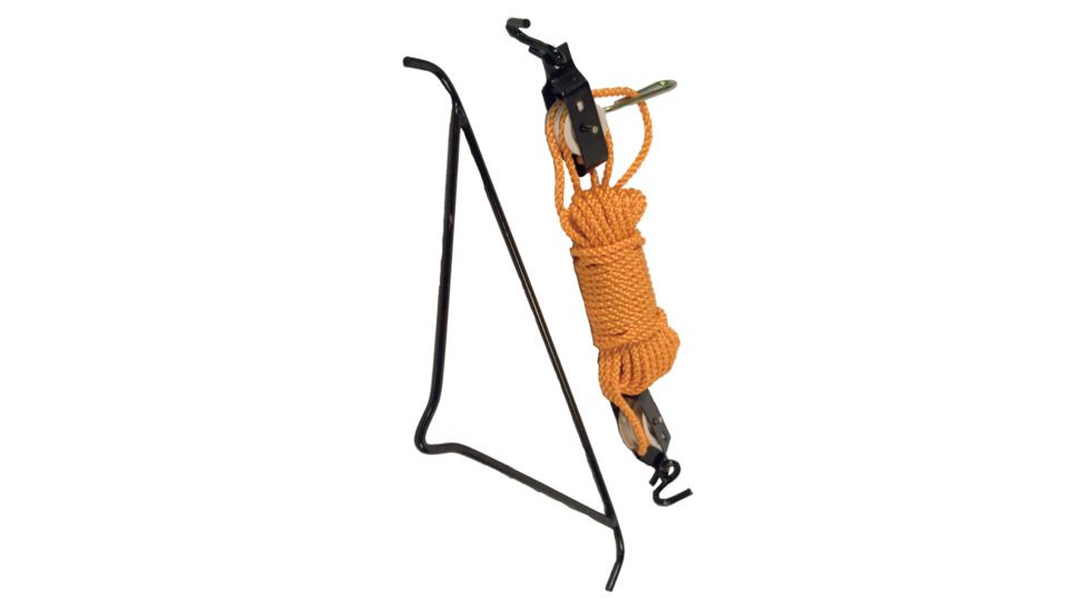 Big Dog Hunting Heavy Duty Gambrel &amp; Hoist, Black, BDDH-200