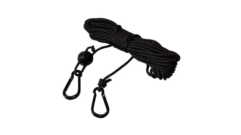 Big Game Treestands Deluxe Lift Cord, includes 2-Heavy Duty Caribiner Clips, Black LA075