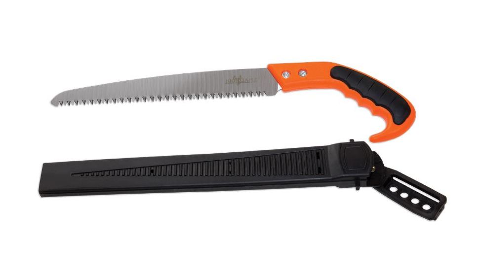 Muddy Handsaw with Scabbard, includes Plastic Scabbard with Belt Loop, Black/Orange CR74-V