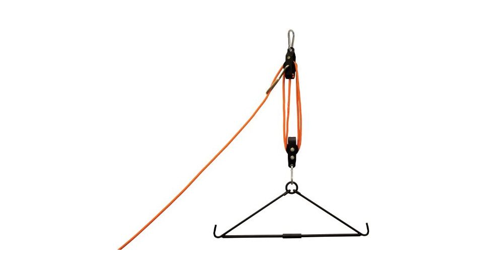 Big Game Treestands Magnum Lift System, includes Gambrel, Rope, Weight-Reducing Pulley System, Black MLS01-V