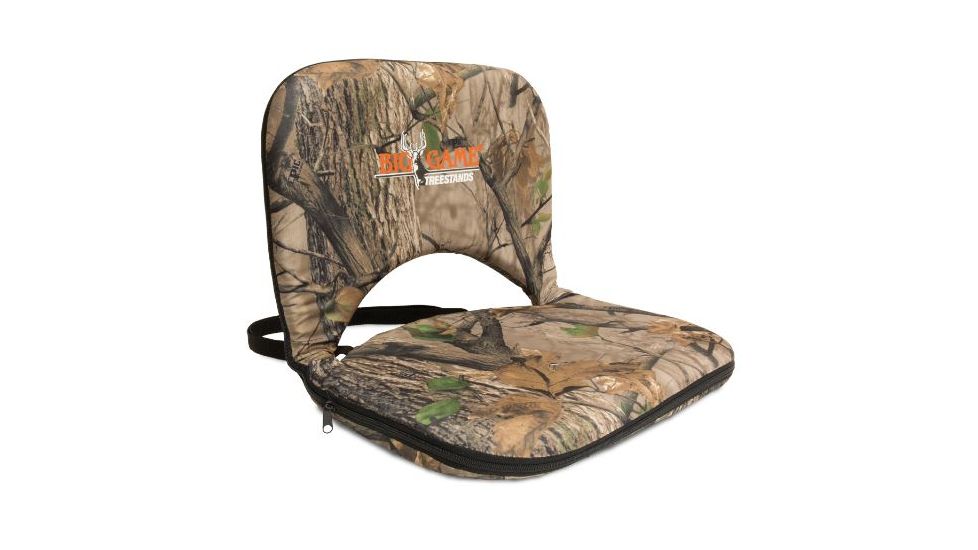 Big Game Treestands Stadium Chair, includes Adjustable Carry Strap, Camo GS1106