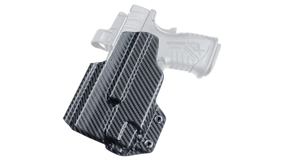 Black Scorpion Outdoor Gear IWB Belt Wing Tuckable Holster, Springfield Armory XD-M Elite 3.8in w/ TLR-7 / TLR-8, Right Hand, Carbon Fiber, HC23-IWBTUCK-XDME3TLR8-CF