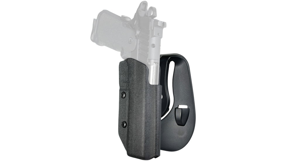 Black Scorpion Outdoor Gear OWB Paddle Holster, Springfield Armory Prodigy 5in, Right Hand, Black, HC03-PADDLE-PRODIGY5-BKRH