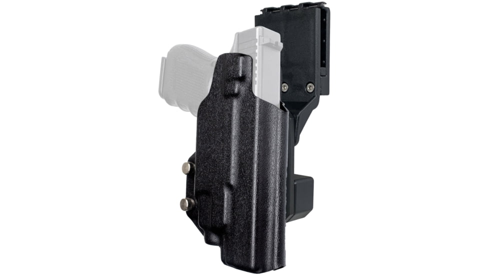 Black Scorpion Outdoor Gear Pro Competition OWB Holster, Glock 17, 19, 19X, 22, 31, 44, 45 w/ TLR7, TLR8, Right Hand, Black, HC04-USPSA-GL17TLR8BKRH