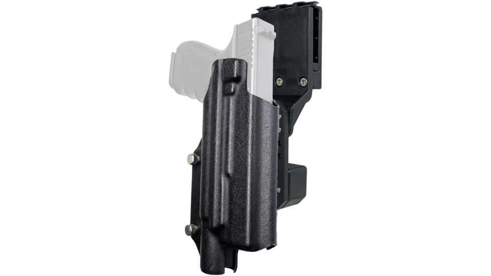 Black Scorpion Outdoor Gear Pro Competition OWB Holster, Glock 17, 19,  19X, 22, 31, 44, 45 w/ X300, Right Hand, Black, HC04-USPSA-GL17X300BKRH