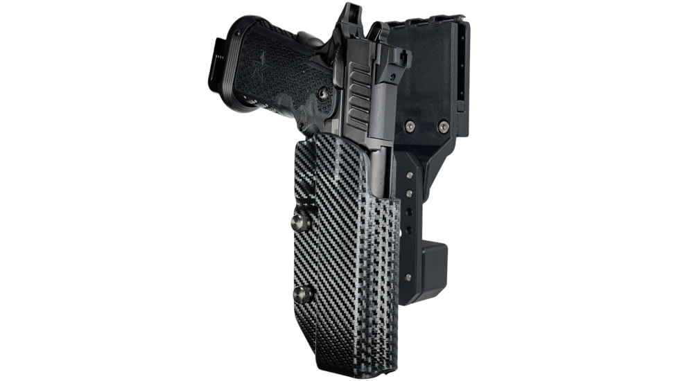Black Scorpion Outdoor Gear Pro Competition OWB Holster, Staccato XC, Right Hand, Carbon Fiber, HC04-USPSA-STACCATOXC-CFRH