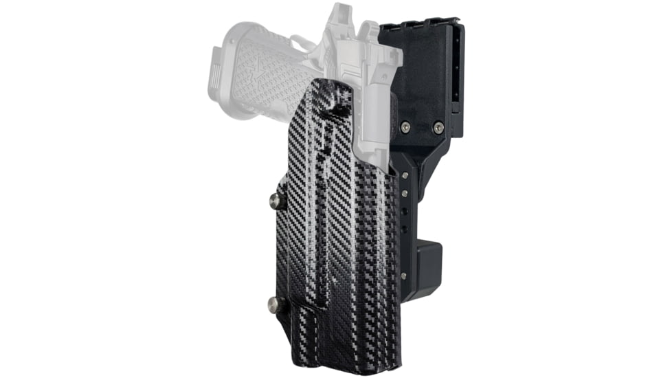 Black Scorpion Outdoor Gear Pro Competition OWB Holster, Staccato XC w/ X300, Right Hand, Carbon Fiber, HC04-USPSA-STAXC300-CFRH