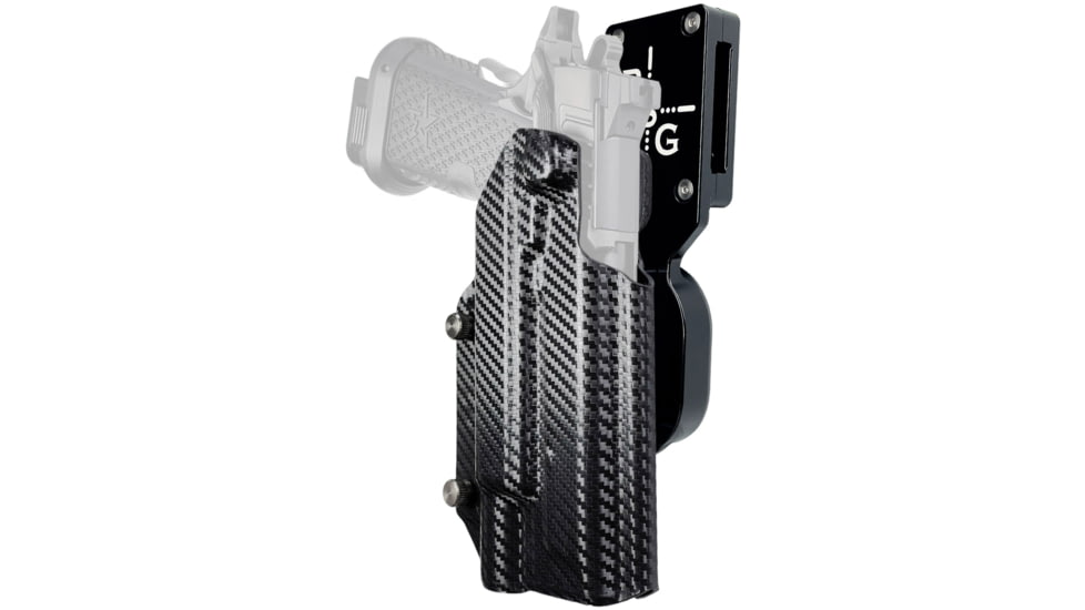 Black Scorpion Outdoor Gear Pro Heavy Duty Competition Kydex OWB Holster, Staccato XC w/ X300 , Right Hand, Black Shell Carbon Fiber, HCD1-USPSABS-STAXC300-CF
