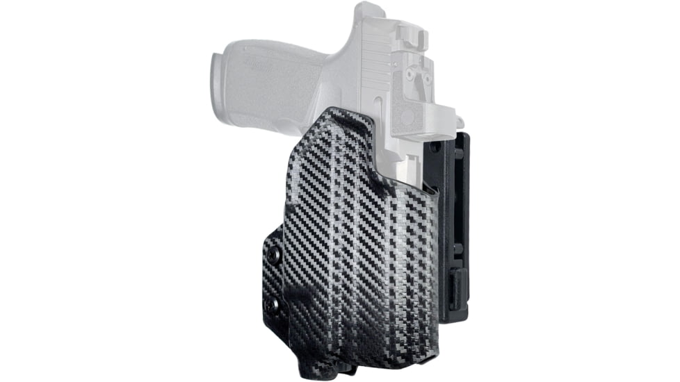 Black Scorpion Outdoor Gear Pro IDPA Competition Holster, Sig Sauer P365 X-MACRO w/ TLR-7, TLR-8, Right Hand, Carbon Fiber, HC03-IDPA-P365MACR