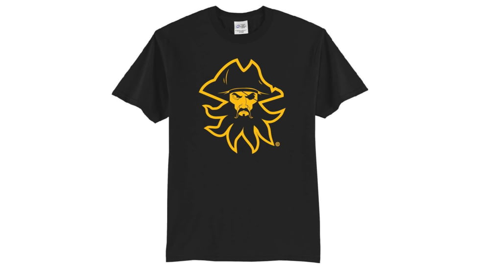 Black Beard Fire Pirates Life For Me T-Shirt - Mens, Black/Yellow, M, BB-Tshirt-M