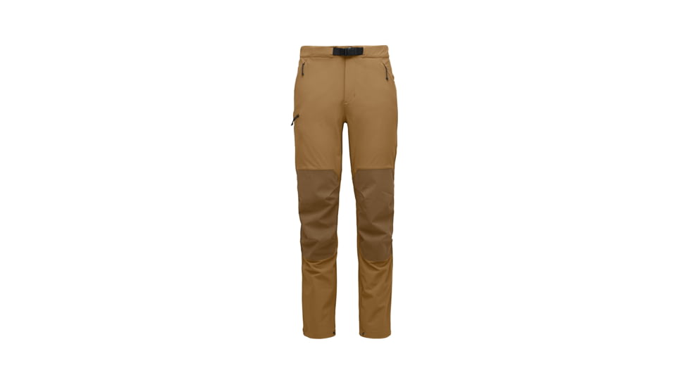 Black Diamond Alpine Hybrid Pants - Mens, Flax/Dark Curry, 34, AP74304396310341