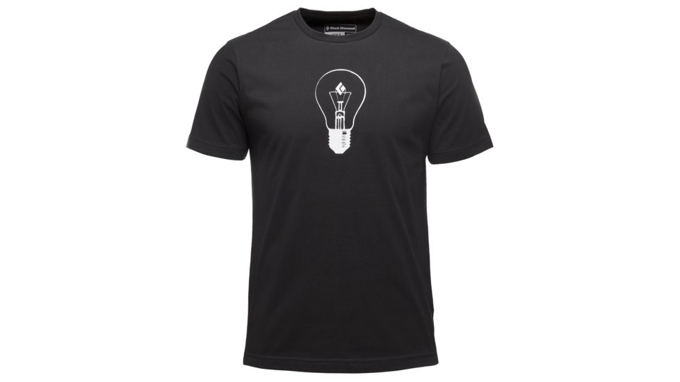 Black Diamond BD Idea Men's Short Sleeve Logo Tee Shirt, Black, Extra Large, APH806015XLG1