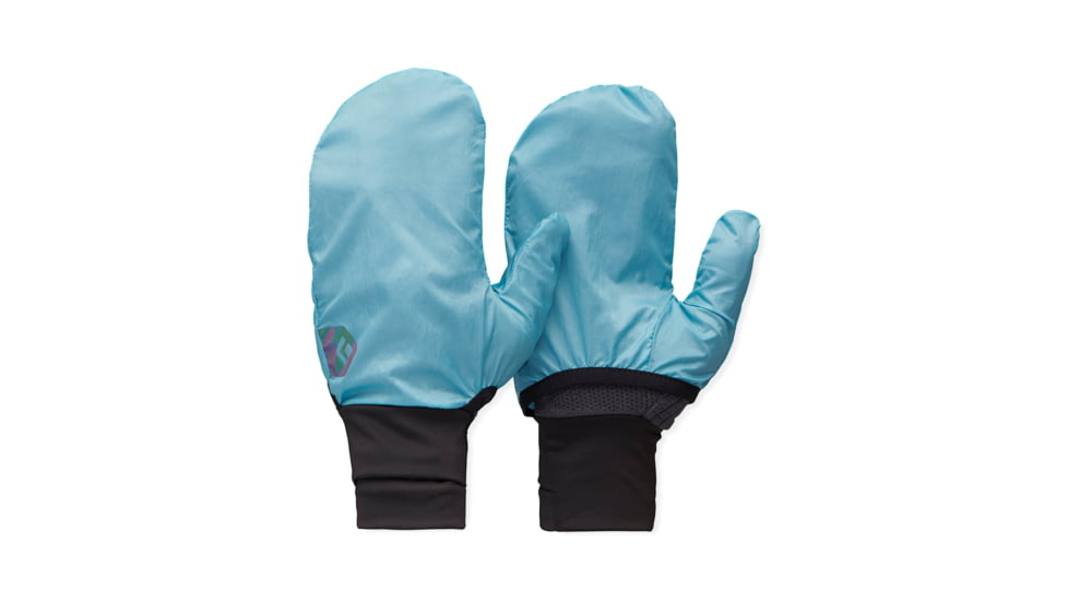 Black Diamond Deploy Wind Hood Gloves, Carbon/Glacier, Extra Small, BD8017429642XSM1
