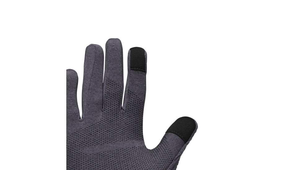 Black Diamond Deploy Wind Hood Gloves, Carbon/Glacier, Extra Small, BD8017429642XSM1