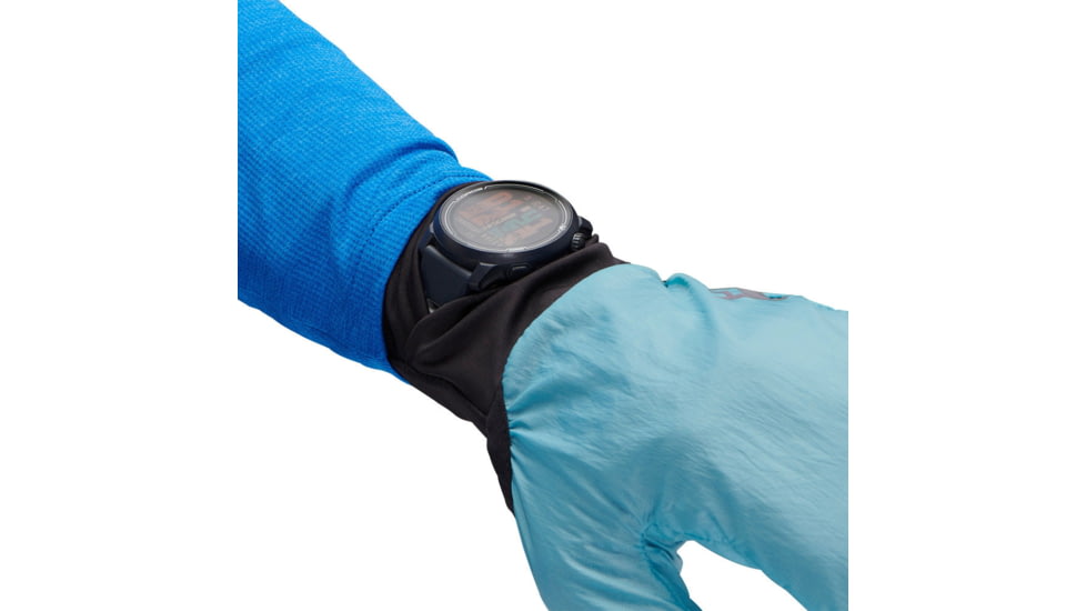 Black Diamond Deploy Wind Hood Gloves, Carbon/Glacier, Large, BD8017429642LRG1