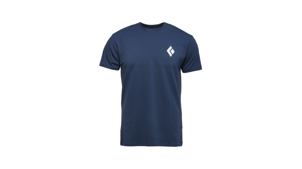 Black Diamond Equipment For Alpinist Short Sleeve T-Shirt - Mens, Indigo, Extra Large, APYL4X4013XLG1