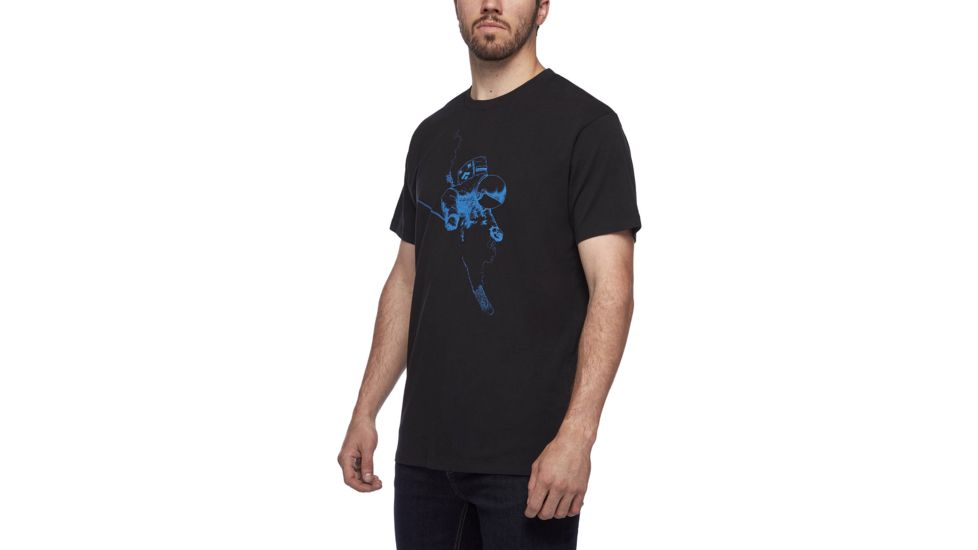 Black Diamond Faceshot Short Sleeve T-Shirt - Mens, Black-Bluebird, Medium, AP7300449087MED1