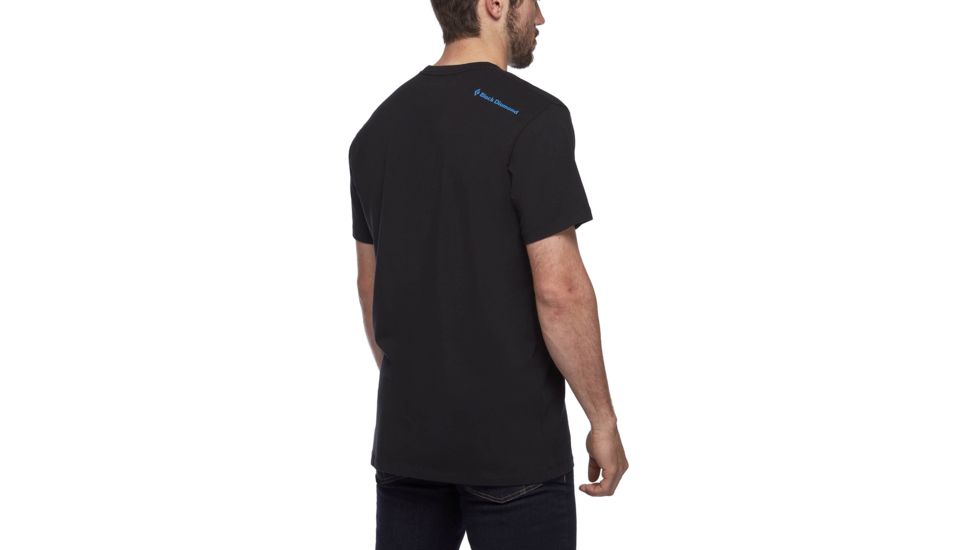 Black Diamond Faceshot Short Sleeve T-Shirt - Mens, Black-Bluebird, Medium, AP7300449087MED1