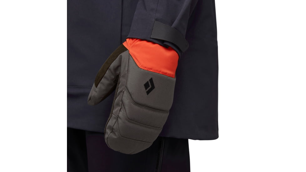 Black Diamond Mission MX Mitts, Walnut/Octane, Large, BD8010839373LRG1