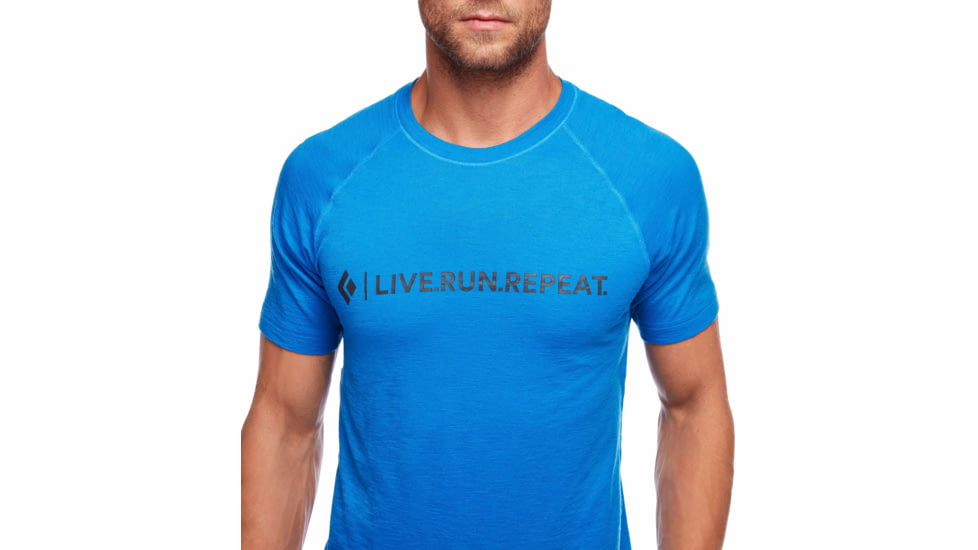 Black Diamond Rhythm Tee - Mens, Ultra Blue/LRR logo, Extra Large, AP7522409239XLG1
