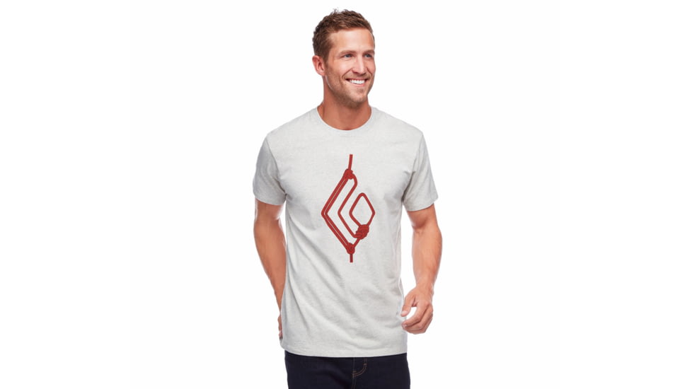 Black Diamond Rope Diamond Tee - Mens, Birch Heather, Extra Large, AP7300585005XLG1