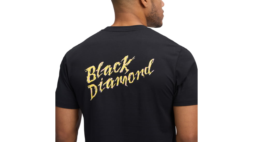 Black Diamond Shredded Short Sleeve Tee - Mens, Black, Small, AP7524920002SML1