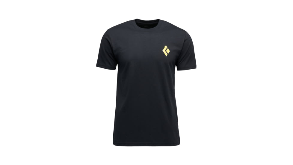 Black Diamond Shredded Short Sleeve Tee - Mens, Black, Small, AP7524920002SML1