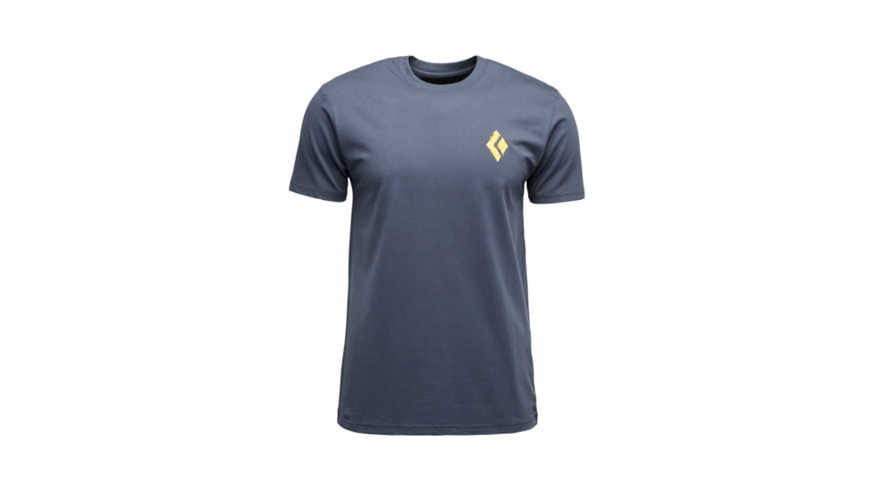 Black Diamond Shredded Short Sleeve Tee - Mens, Charcoal, Medium, AP7524920038MED1