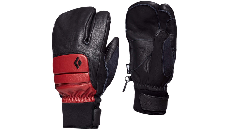 Black Diamond Spark Finger Gloves, Dark Crimson, Extra Large, BD8018786003XL-1