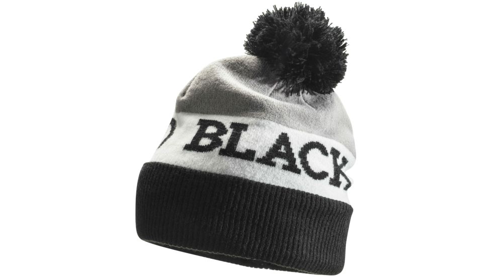 Black Diamond Tom Pom Beanie - Men's -Black/White/Nickel-One Size