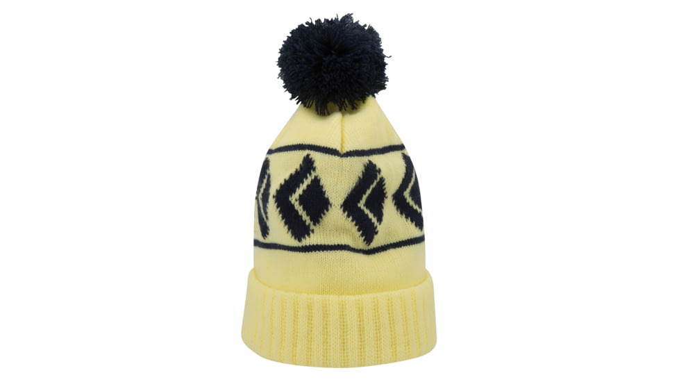 Black Diamond Tom Pom Beanie - Mens -Lemon-One Size