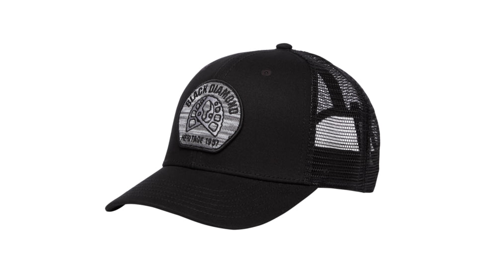 Black Diamond Trucker Hat, Aluminum Knit-Black, APFX7L9034ALL1