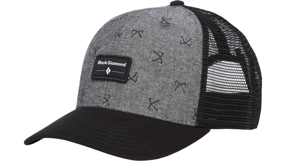 Black Diamond Trucker Hat, Chambray/Black, One Size, APFX7L9017ALL1