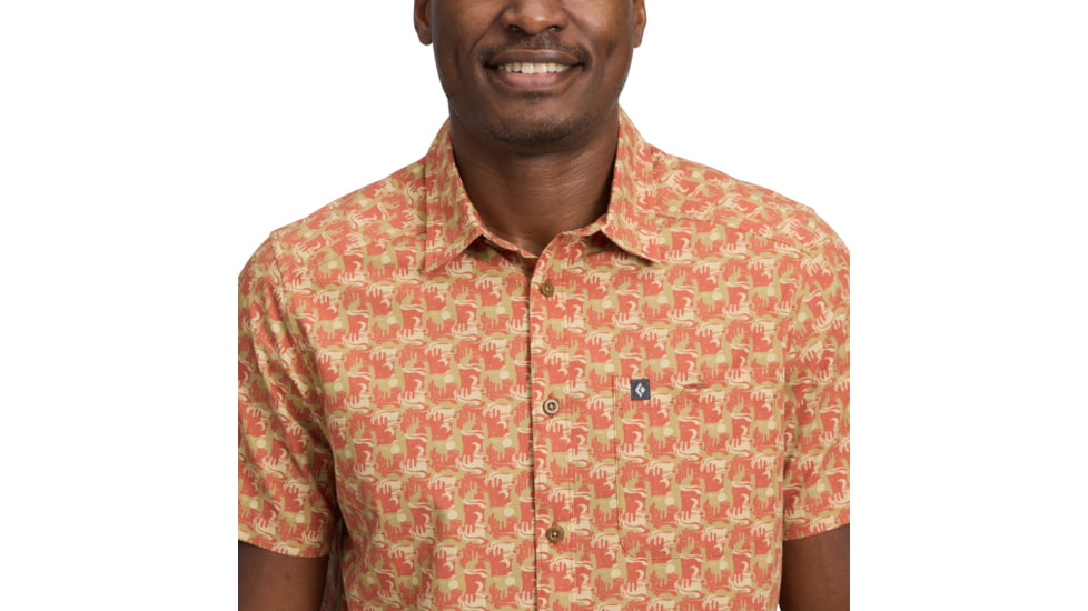 Black Diamond Wingate Short Sleeve Shirt - Mens, Burnt Sienna Desert Tower, Large, AP7530119664LRG1