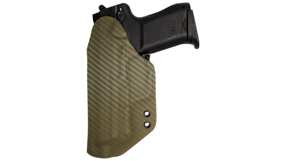 Black Rhino Concealment Concealed Carry IWB Holster System / Springfield Armory, Model Springfield Armory TRP 1911 5in w/ Rail, Left Handed Shooter, Cant 0 Degrees, Carbon Fiber FDE, 191204638967