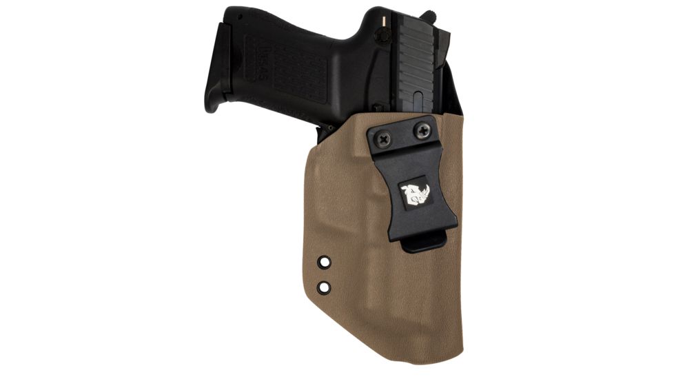 Black Rhino Concealment Concealed Carry IWB Holster System / Springfield Armory, Model Springfield Armory TRP 1911 5in w/ Rail, Left Handed Shooter, Cant 0 Degrees, Flat Dark Earth, 191204639001