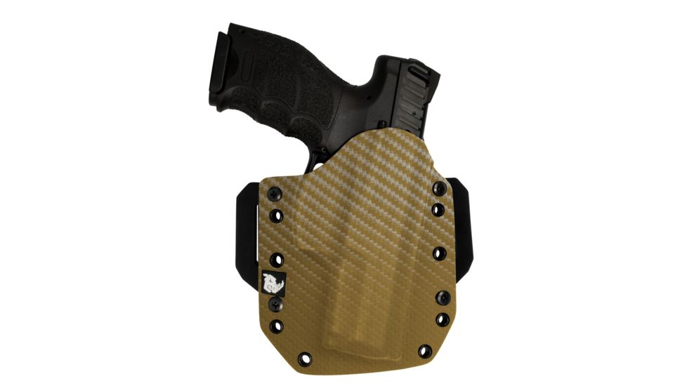 Black Rhino Concealment Tactical Carry Holster System, S&amp;W Bodyguard .390 w/o Laser, Right Handed Shooter, Cant 0 Degrees, Carbon Fiber Coyote Brown, 191204233629