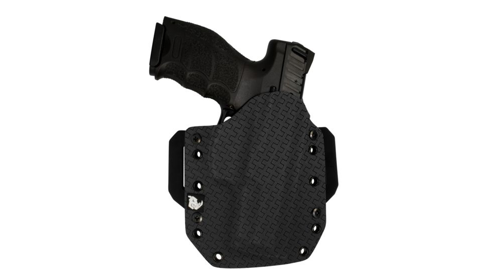 Black Rhino Concealment Tactical Carry Holster System w/ Light Holster - Smith and Wesson, Model Smith and Wesson M and P 45 Compact, Left Handed Shooter, Cant 0 Degrees, Basketweave, 191204792232