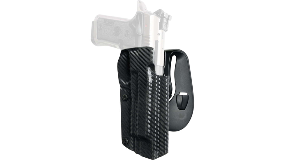 Black Scorpion Outdoor Gear Beretta 92X Performance OWB Kydex Paddle Holster, Right, Carbon Fiber, HC03-PADDLE-92X-CFRH