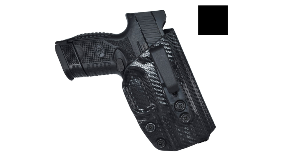 Black Scorpion Outdoor Gear FNH 509 Compact IWB Kydex Full Profile Holster, Right Hand, Black, HC22-TUCKFC-FN509-BKRH