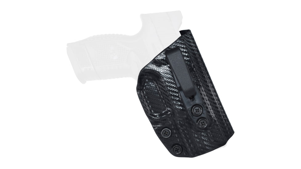 Black Scorpion Outdoor Gear FNH 509 Compact IWB Kydex Full Profile Holster, Right Hand, Carbon Fiber, HC22-TUCKFC-FN509-CFRH