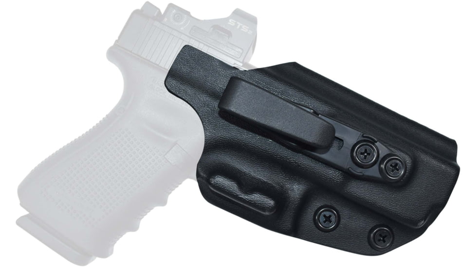 Black Scorpion Outdoor Gear Glock 43X MOS w/ Streamlight TLR-6 IWB Belt Wing Tuckable Holster, Right, Black, HC23-43MOS-BK