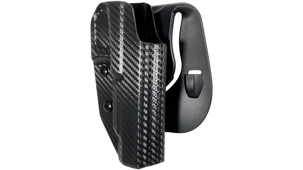 Black Scorpion Outdoor Gear Heckler &amp; Koch VP9 OWB Kydex Paddle Holster, Right Hand, Carbon Fiber, HC03-PADDLE-VP9CFRH